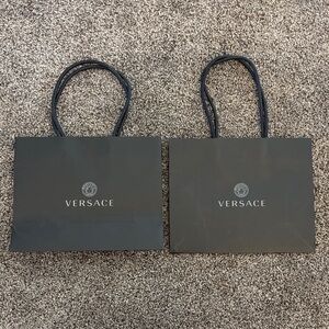 Versace Elegant Black Tote Bags